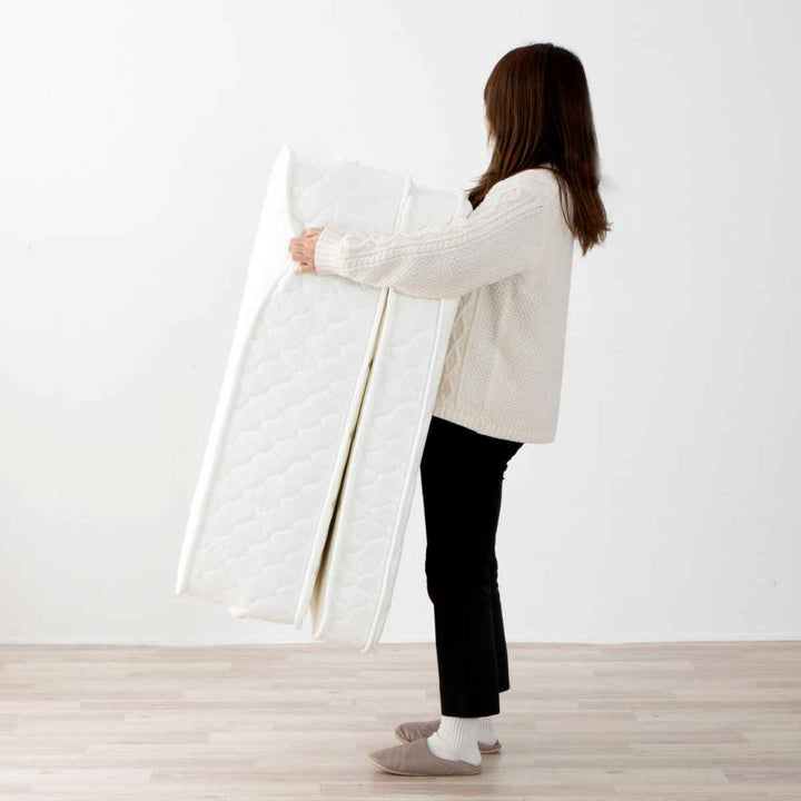 三つ折りマットレスセミダブルポケットコイル両面仕様