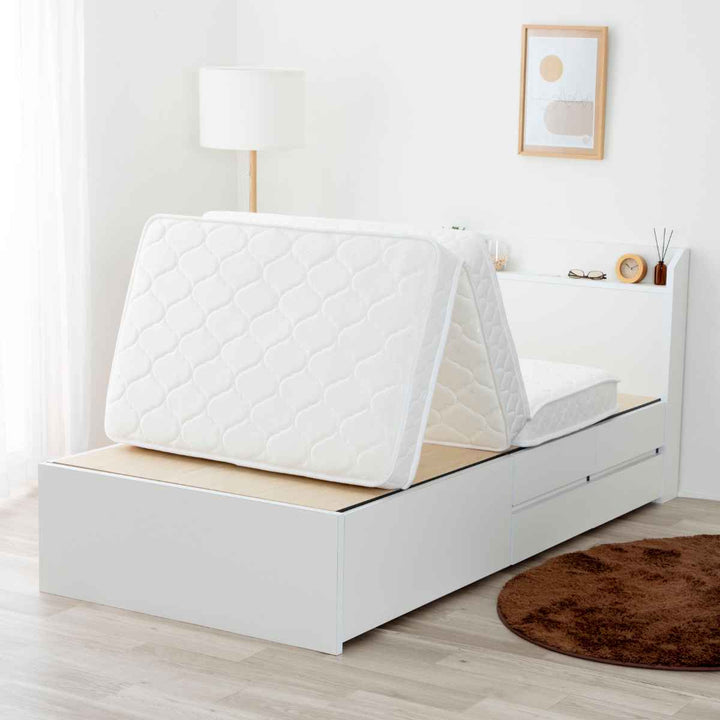 三つ折りマットレスセミダブルポケットコイル両面仕様