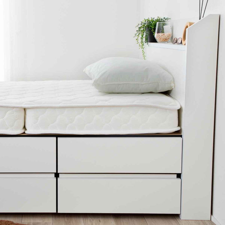 三つ折りマットレスダブルポケットコイル両面仕様