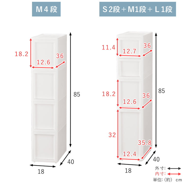 キッチンストッカーLISEリセスタイルスリムストッカー幅18cm高さ85cm全2タイプ