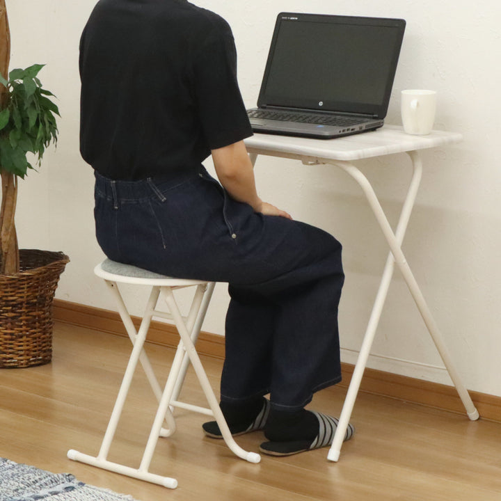 折りたたみチェアテーブルセット座面高47cm