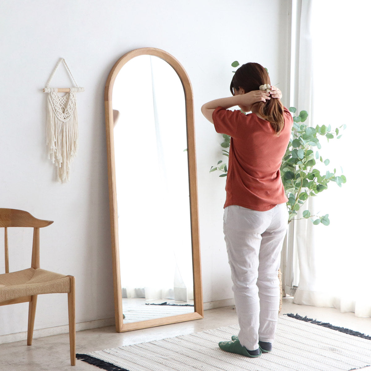 スタンドミラー 全身 60×160cm アーチ型 シーナ スタイルミラー – ハウジー