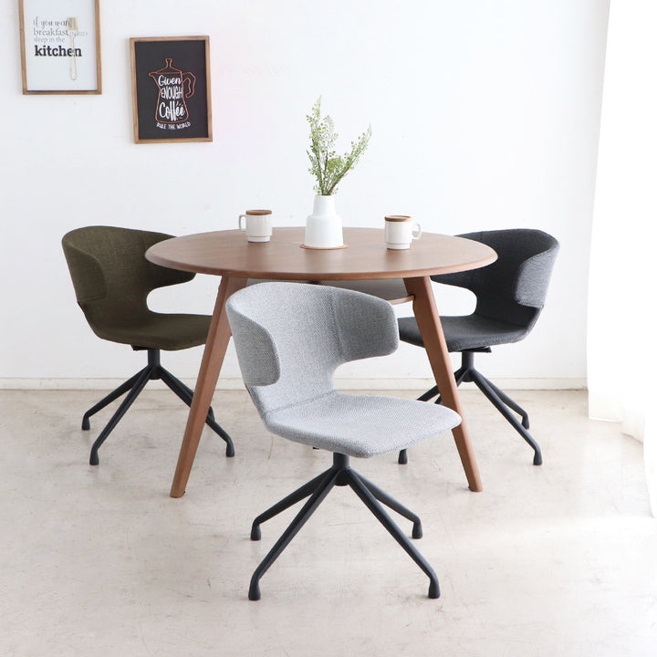 ダイニングチェア座面高44cmレイドラウンドチェア