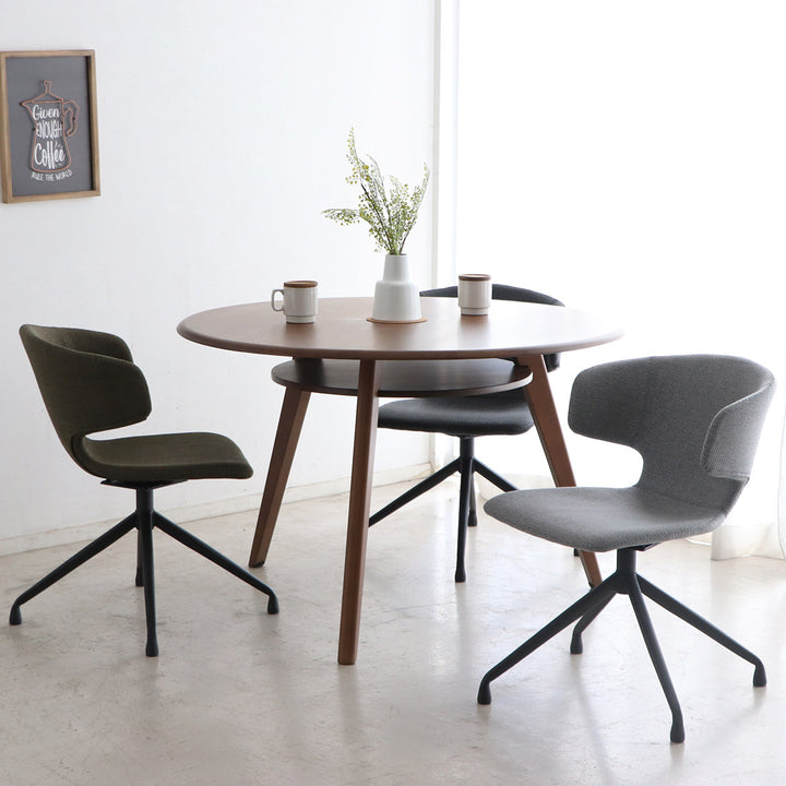 ダイニングチェア座面高44cmレイドラウンドチェア