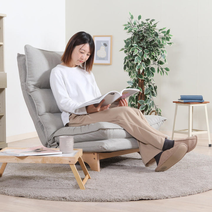 座椅子幅70cmダブルクッションリクライング