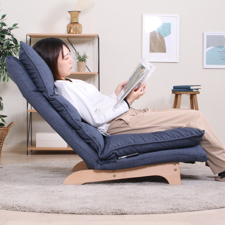 座椅子幅70cmダブルクッションリクライング