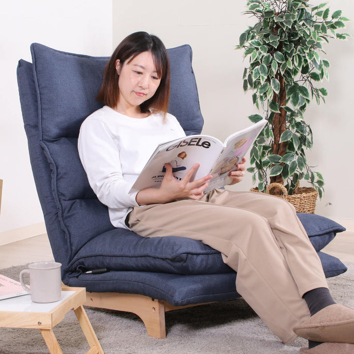 座椅子幅70cmダブルクッションリクライング