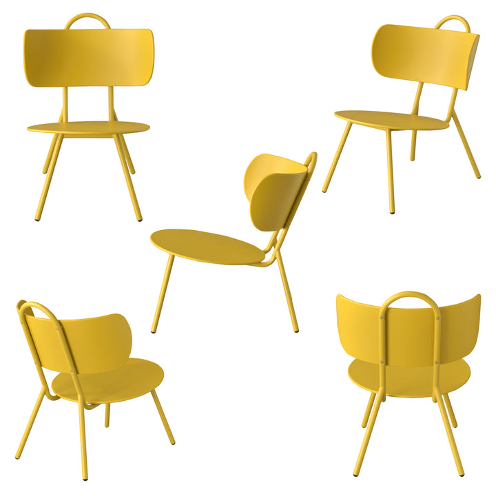 チェアローチェア座面高36.5cmマオリチェア