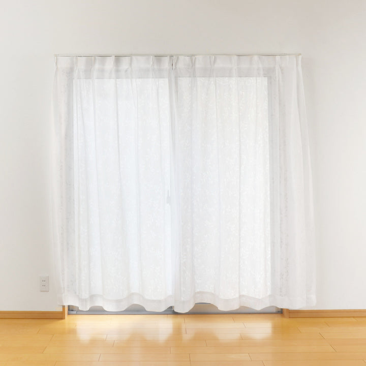 レースカーテン防炎加工100×103～228cm2枚、150×176cm、200×176・228cm1枚ミラー効果