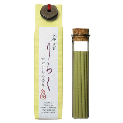 お香 りらく 15本入り お香立て付き