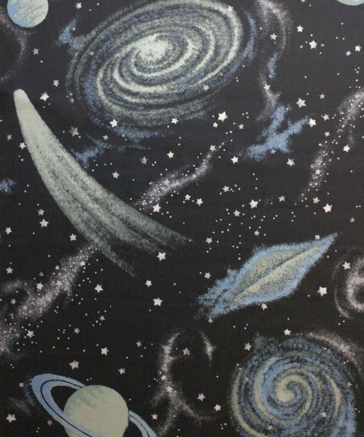 【在庫処分特価】壁紙シールスタープラネット蓄光はってはがせる壁デコ46.5×250cm