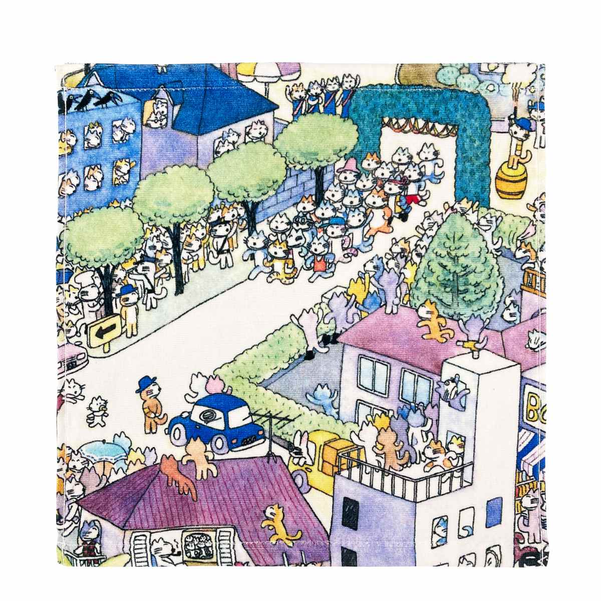 ハンドタオル 34×35cm 11ぴきのねこ マラソン大会 – ハウジー