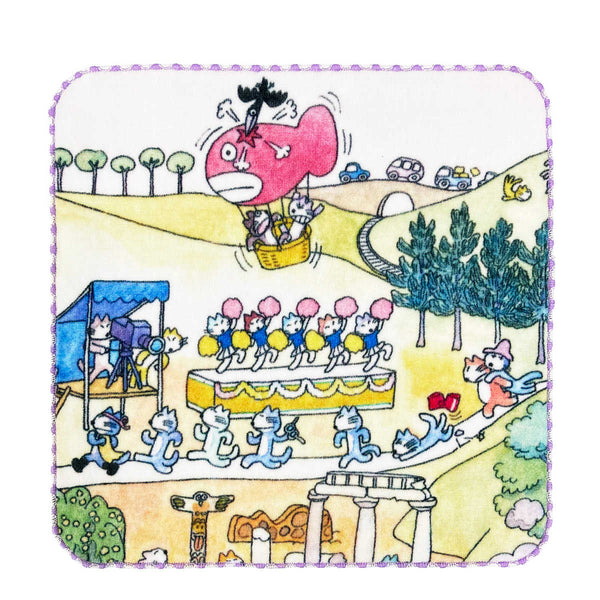 ミニタオル25×25cm11ぴきのねこマラソン大会