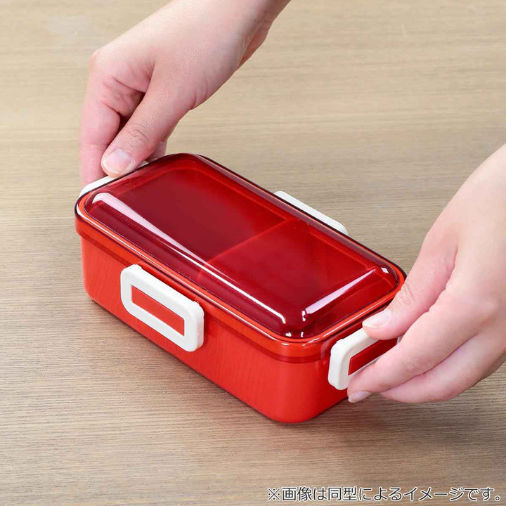 弁当箱1段530ml抗菌ふわっと弁当箱シースルーカラー