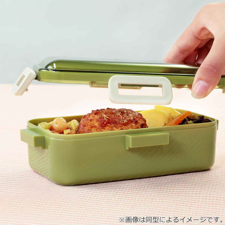 弁当箱1段530ml抗菌ふわっと弁当箱シースルーカラー