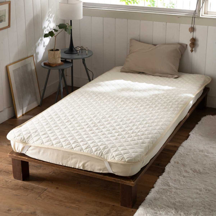 敷きパッドシングルFabtheHomeダブルガーゼ綿100％