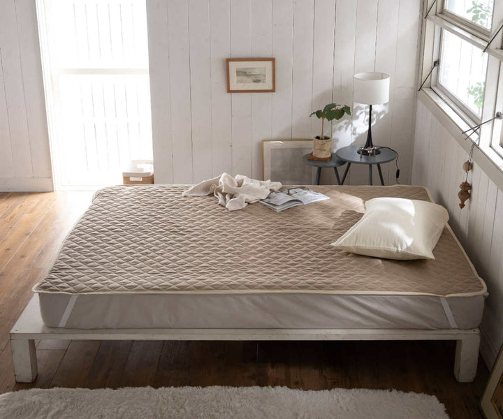 敷きパッドセミダブルFabtheHomeダブルガーゼ綿100％