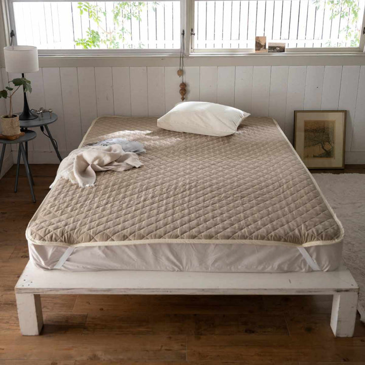 敷きパッドダブルFabtheHomeダブルガーゼ綿100％