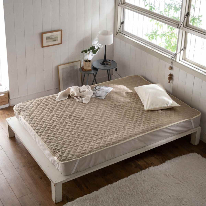 敷きパッドダブルFabtheHomeダブルガーゼ綿100％