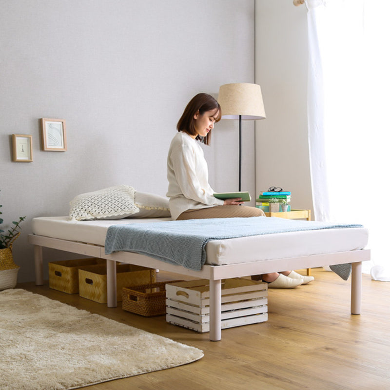 製品保証北欧インテリア　天然木すのこベッド　シングル すのこベッド