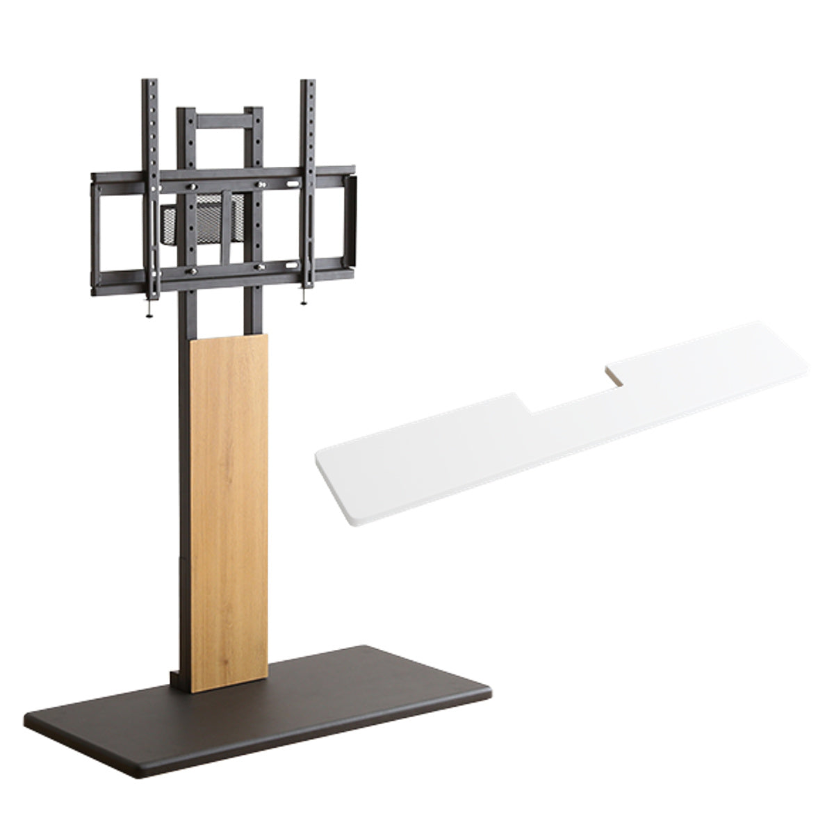 TVスタンド サウンドバー棚板セット 32～100型対応 耐震設計 高さ5段階