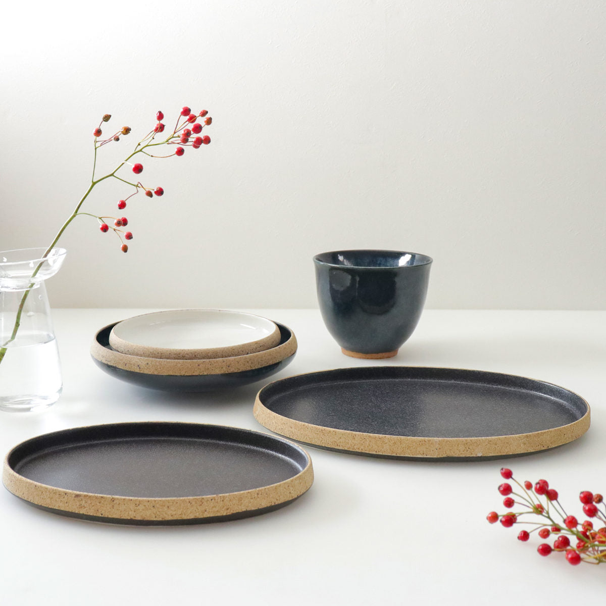 昭和レトロ KTC 皿 5枚セット 薄いブラウン/オレンジ/ブラック プレート 15.5cm S ラウンド TOSS 磁器 美濃焼 – ハウジー