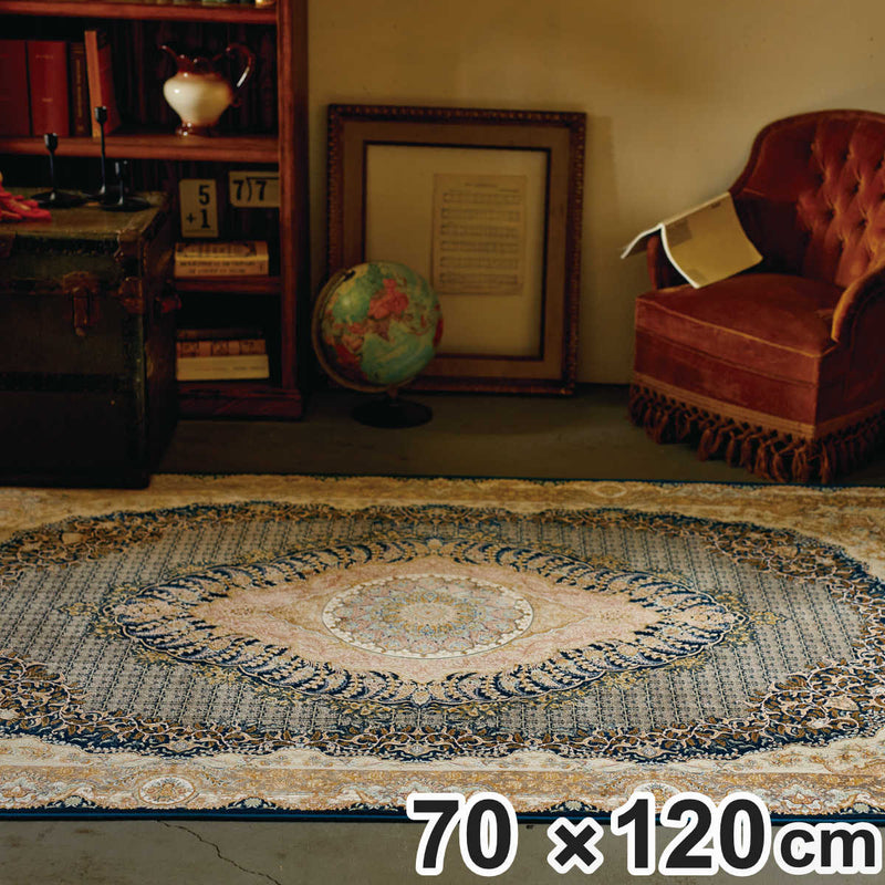 インテリアマットウィルトン織りリブレット70×120cmホットカーペット・床暖房対応
