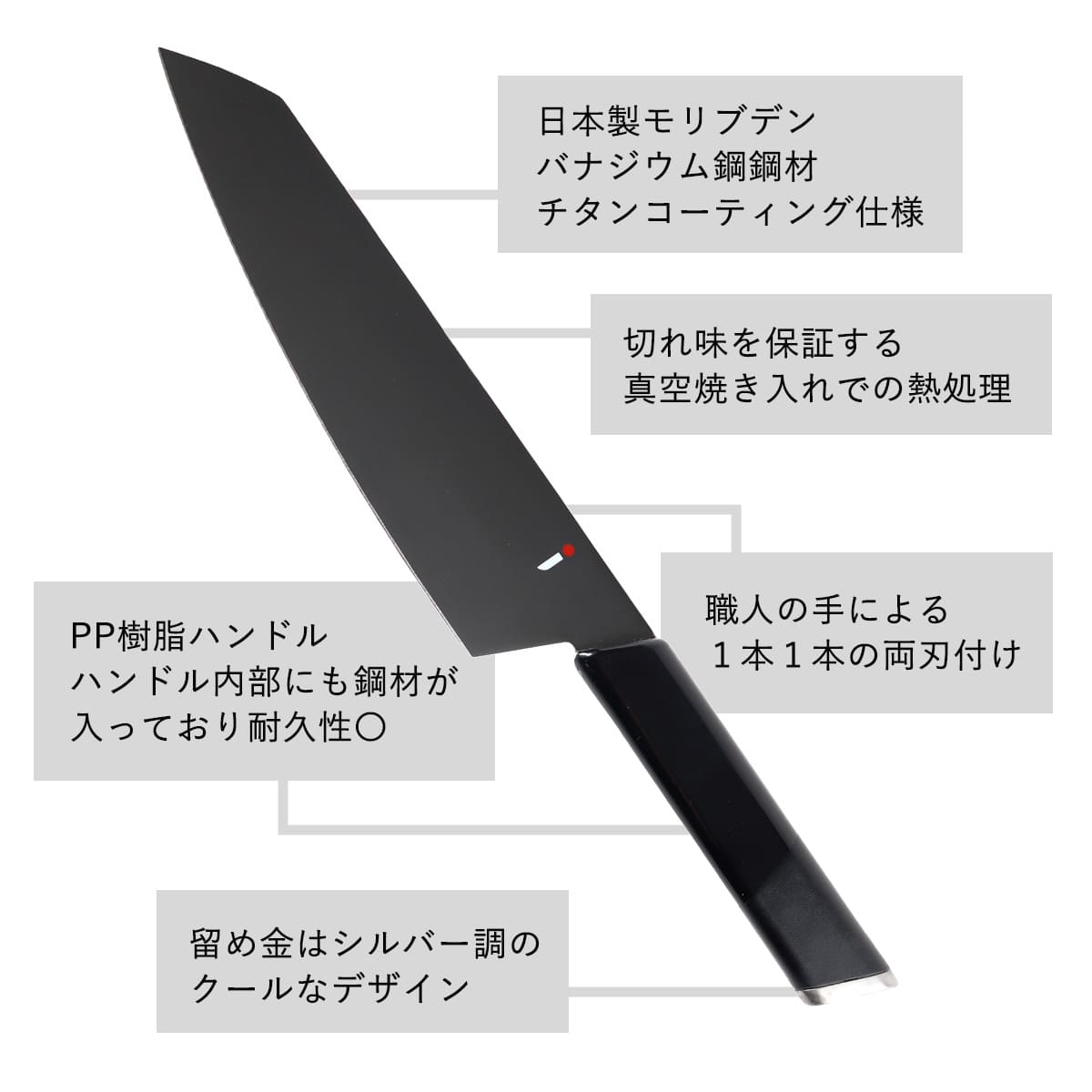 三徳包丁 18cm NiNJA cool kitchen ware 日本製 – ハウジー
