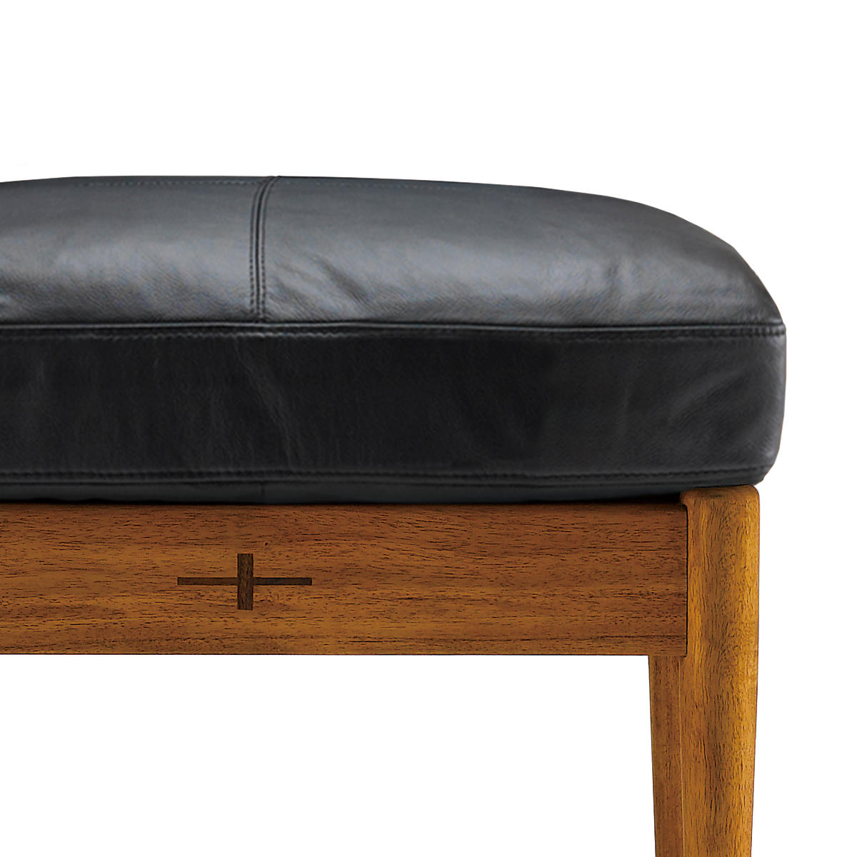 オットマン 座面高44cm 本牛革ブラック EDDA – ハウジー