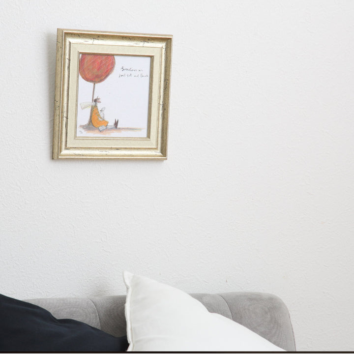 アートパネルサムトフト『時にはゆっくり考えよう』23.5×23.5cm