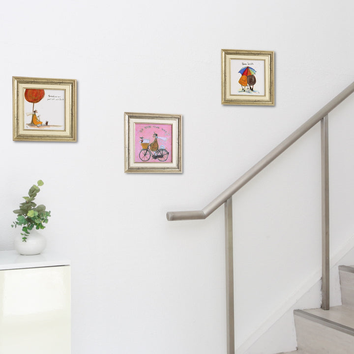 アートパネルサムトフト『時にはゆっくり考えよう』23.5×23.5cm