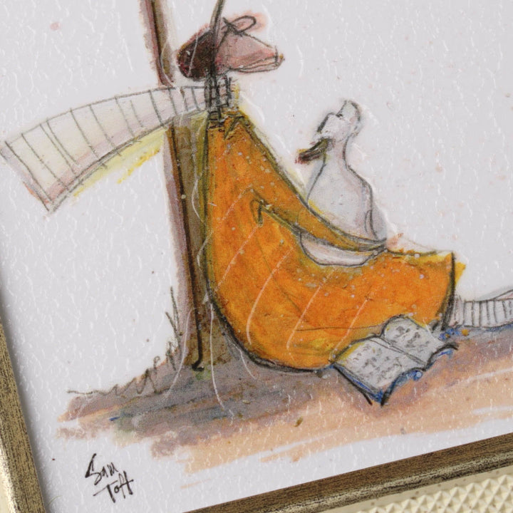 アートパネルサムトフト『時にはゆっくり考えよう』23.5×23.5cm