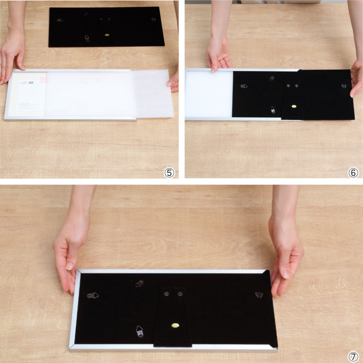 フォトフレームメモリーズアルミ2ウィンドーL判