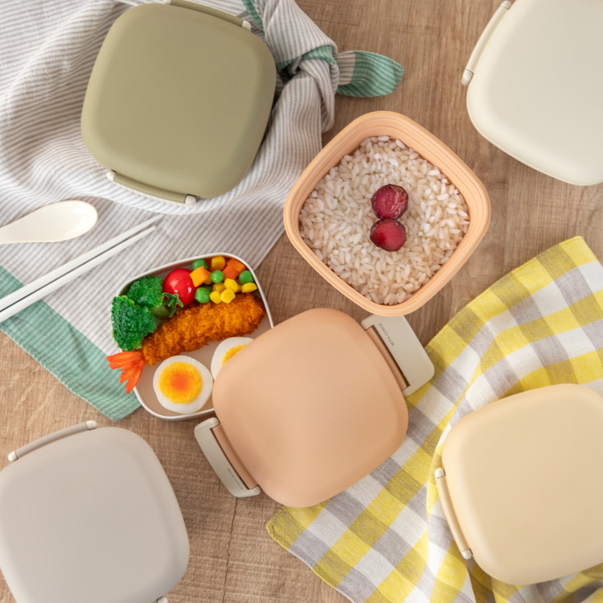 弁当箱 2段 600ml MIYA LUNCH スクウェアランチ くすみカラー – ハウジー