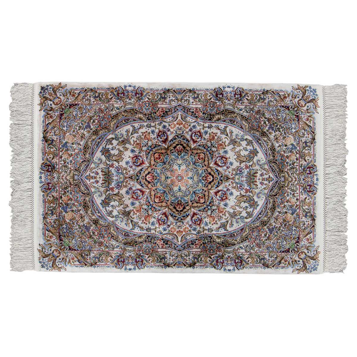 【希少商品】※残り2点※モリヨシ ラグ 絨毯 クム 70×120cm 70×120】手織り ラグ 天然ウール100％ 羊毛 ラグマット カーペット