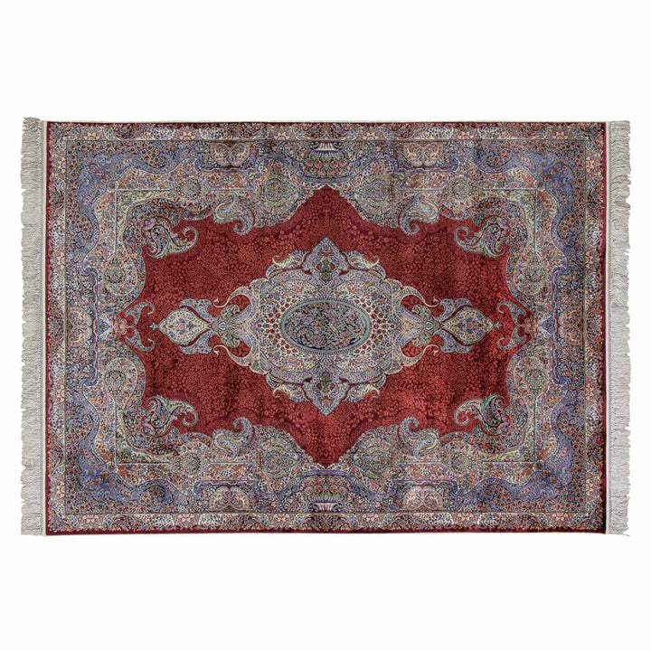 ラグウィルトン織りクム140×190cmアンティーク調メダリオン柄