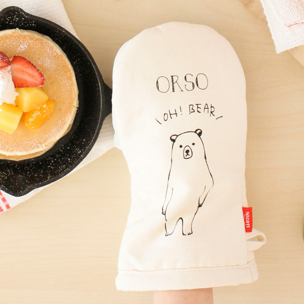 ミトンキャンバスミトン鍋つかみベア