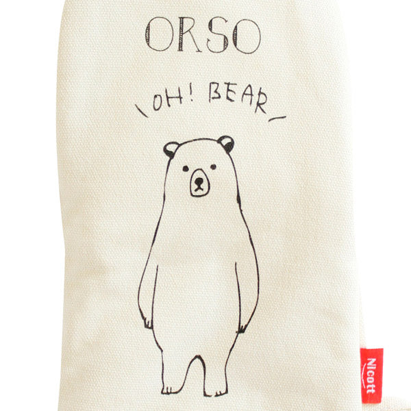 ミトンキャンバスミトン鍋つかみベア