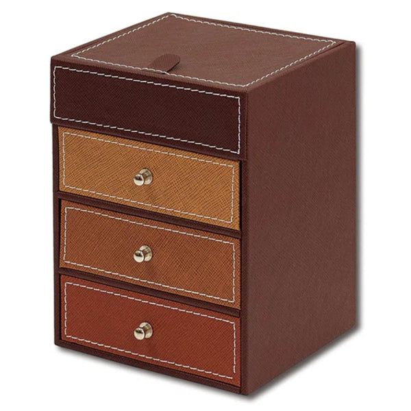 ジュエリーボックストレジャーチェストボックス3段トレー付き