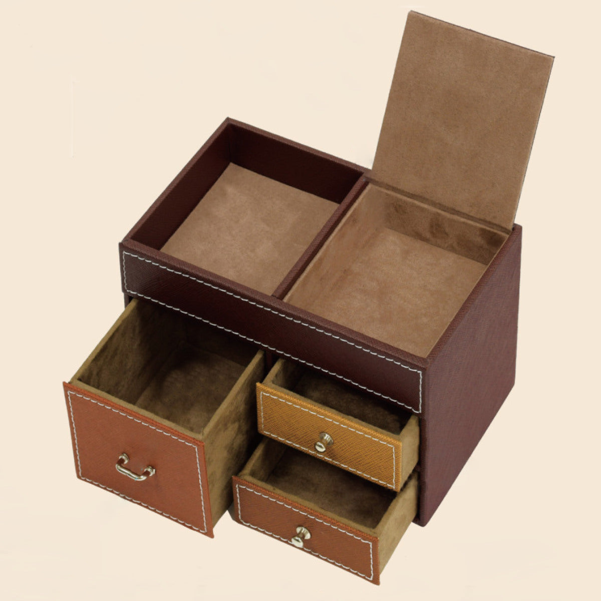 ジュエリーボックス トレジャー チェスト ボックス 3段 ワイドチェスト