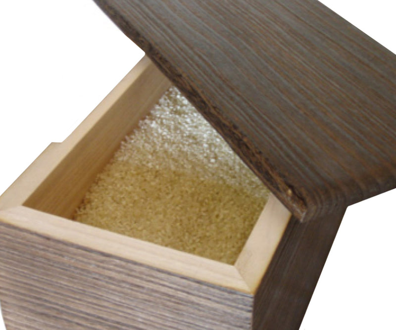 米びつ30kg桐の米びつ焼桐キャスター付き一合升すり切り棒付き