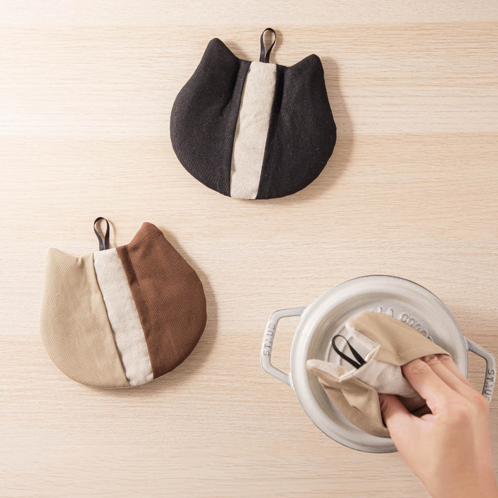 ＆NE鍋つかみどうぶつミトンネコ