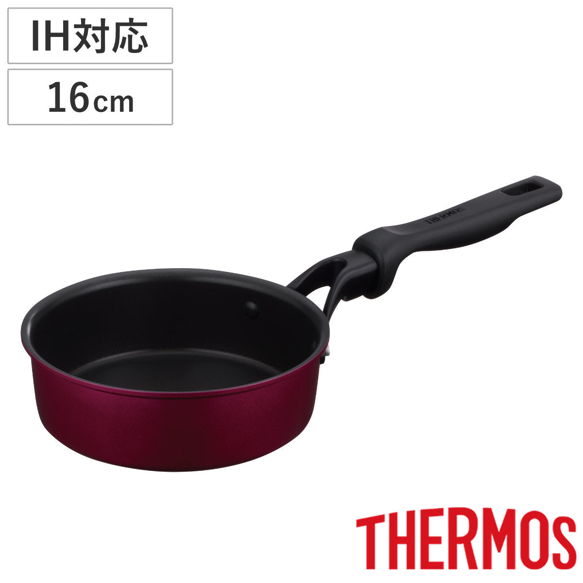 サーモス フライパン 16cm IH対応 深型 PFOAフリー デュラブルシリーズ