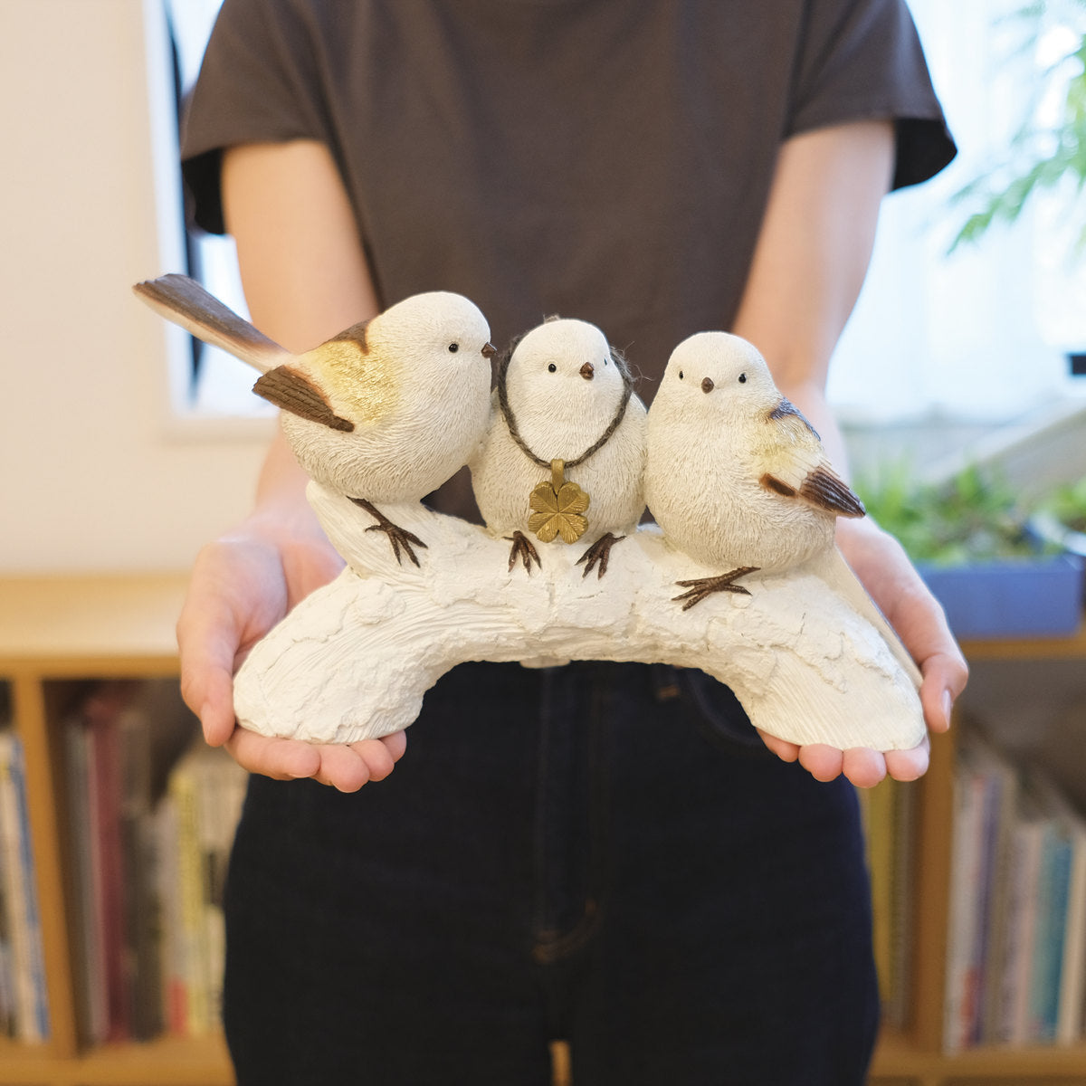 ガーデンオーナメント シマエナガ 置物 – ハウジー