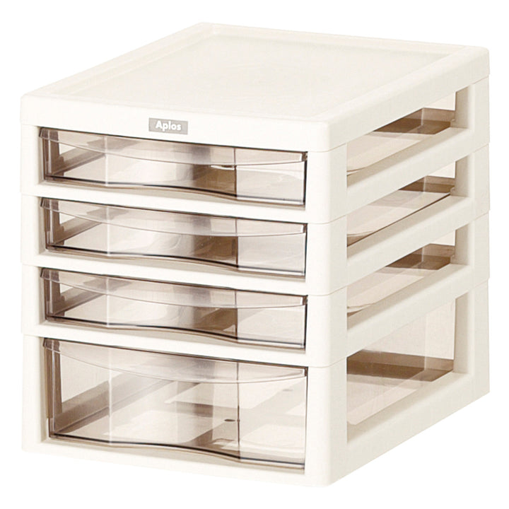 レターケースA4サイズ浅3段・深1段アプロス幅27×奥行34.5×高さ29cm