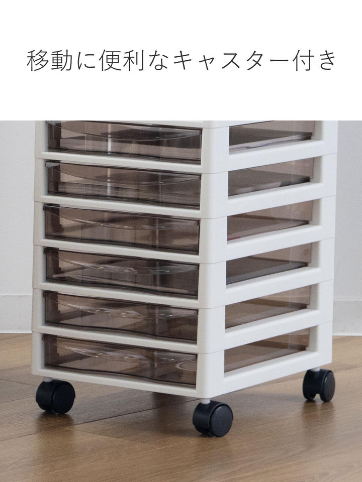 書類ケースフロアケースアプロスA4浅型10段幅27×奥行34.5×高さ64.2cm