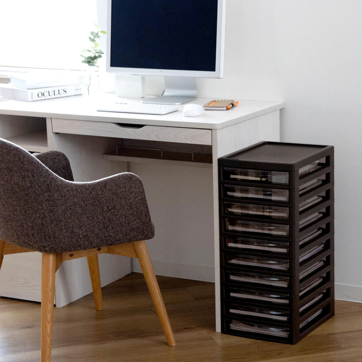 書類ケースフロアケースアプロスA4浅型10段幅27×奥行34.5×高さ64.2cm