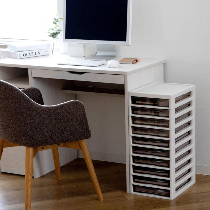 書類ケースフロアケースアプロスA4浅型10段幅27×奥行34.5×高さ64.2cm