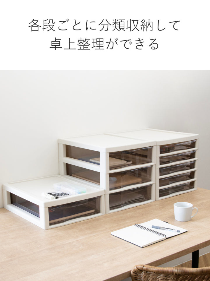 レターケースＢ4対応浅型5段アプロス幅32.3×奥行40.6×高さ30.8cm