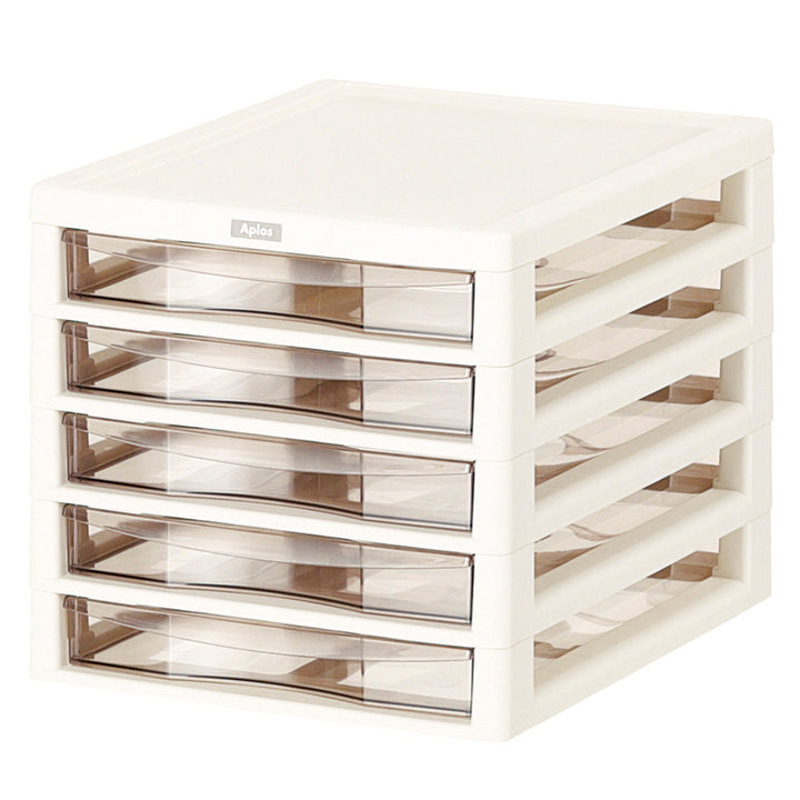 レターケースＢ4対応浅型5段アプロス幅32.3×奥行40.6×高さ30.8cm